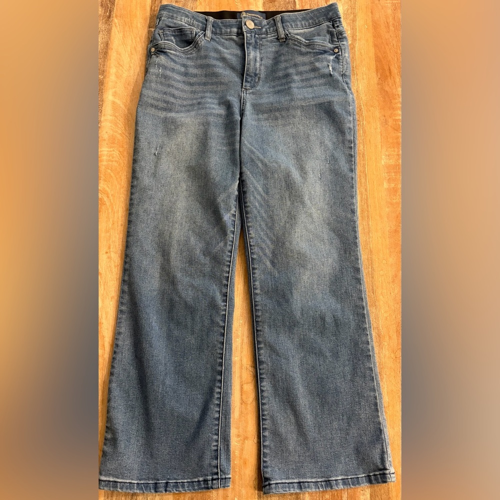 Democracy “Ab”solution Jeans Size 10 Medium Wash Barely Boot Cut - Picture 5 of 16